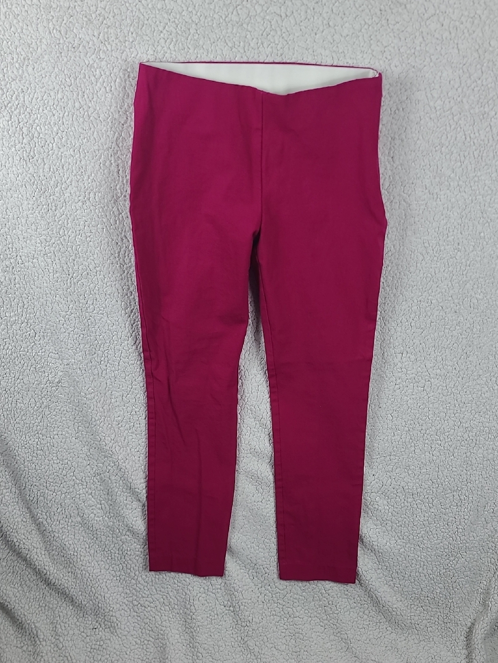 A New Day Pink Pull On Pants Size 2 Slim Fit Stretch